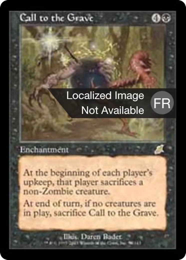 Appel à la tombe — Scourge — Magic: The Gathering