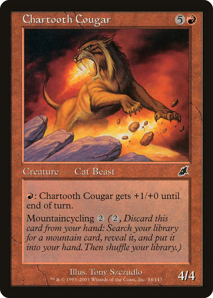 Couguar cendredent — Scourge — Magic: The Gathering