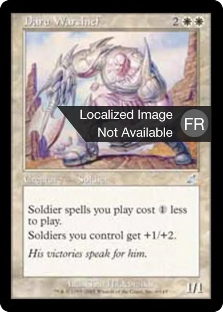 Chef de guerre daru — Scourge — Magic: The Gathering