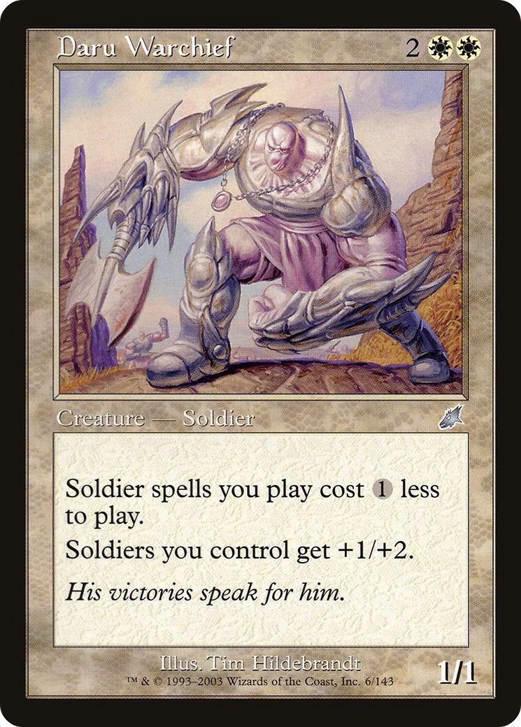 Chef de guerre daru — Scourge — Magic: The Gathering