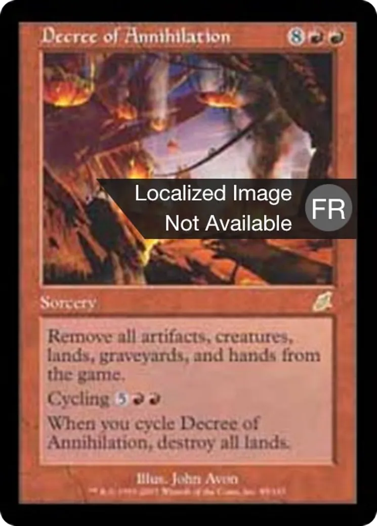 Décret d'annihilation — Scourge — Magic: The Gathering