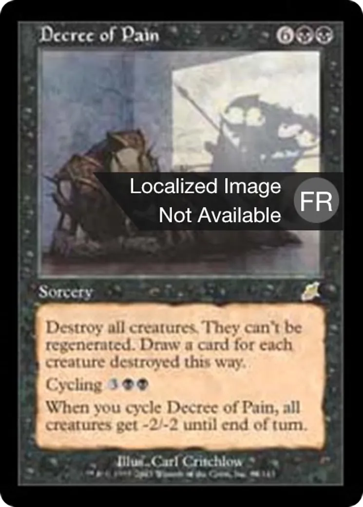 Décret de souffrance — Scourge — Magic: The Gathering