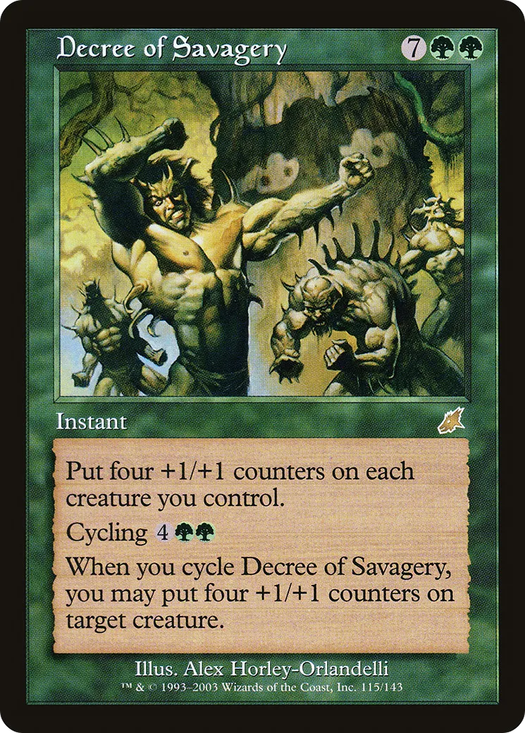 Decree of Savagery — Scourge — Magic: The Gathering