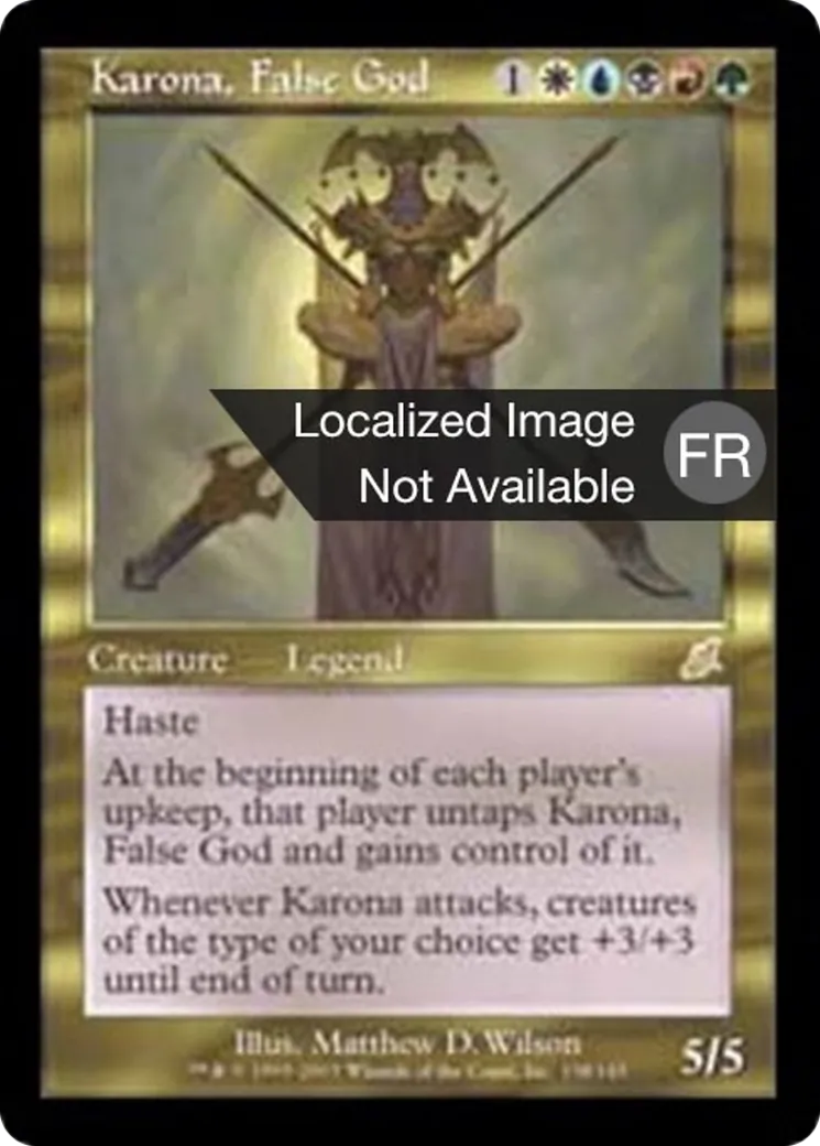 Karona, fausse divinité — Scourge — Magic: The Gathering