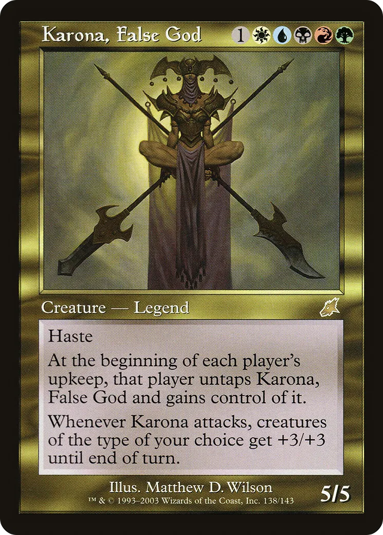Karona, False God — Scourge — Magic: The Gathering