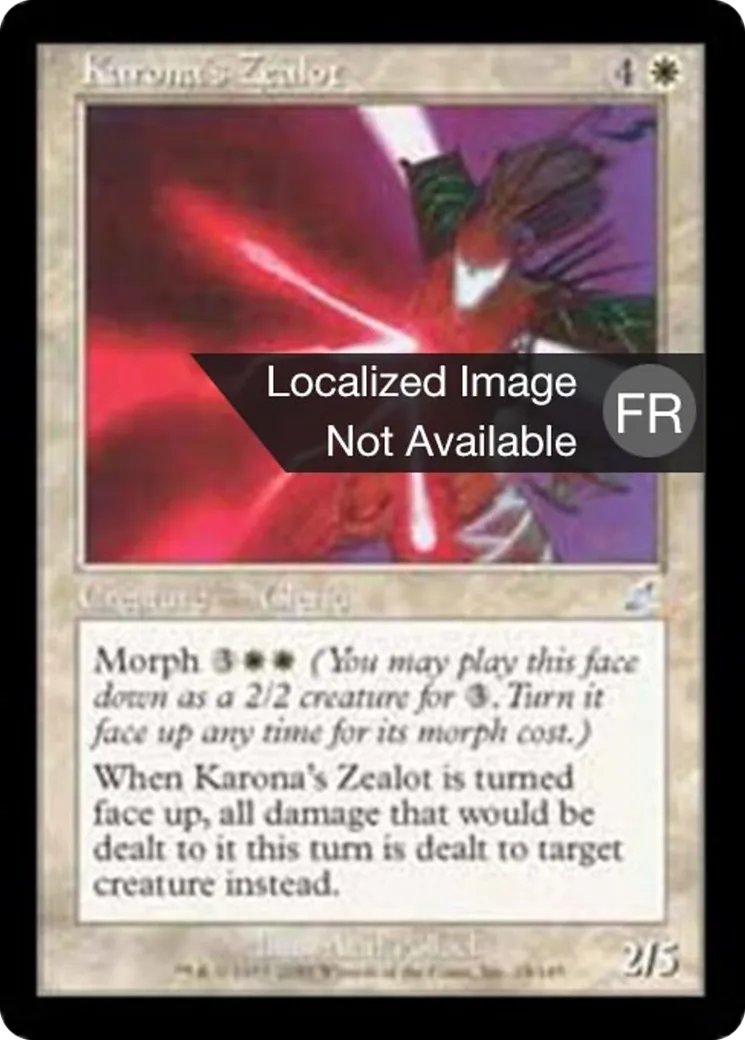 Zélateur de Karona — Scourge — Magic: The Gathering