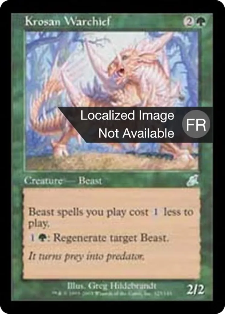 Chef de guerre krosian — Scourge — Magic: The Gathering