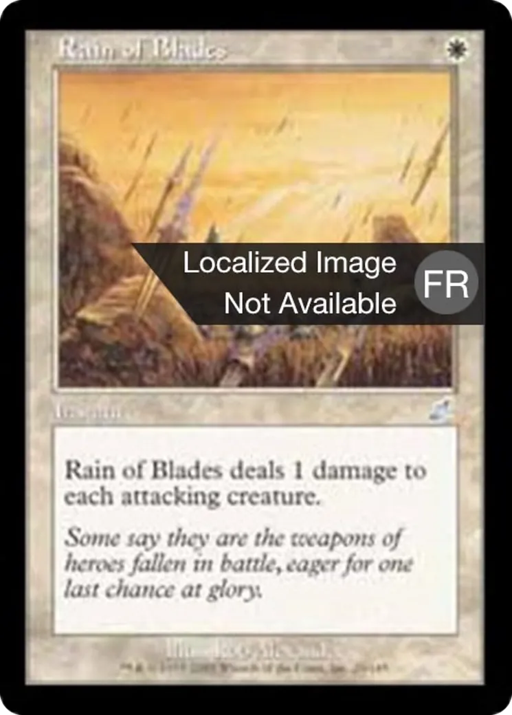 Pluie de lames — Scourge — Magic: The Gathering