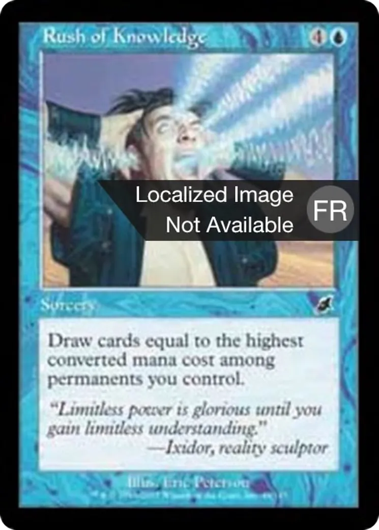 Déferlante de connaissance — Scourge — Magic: The Gathering