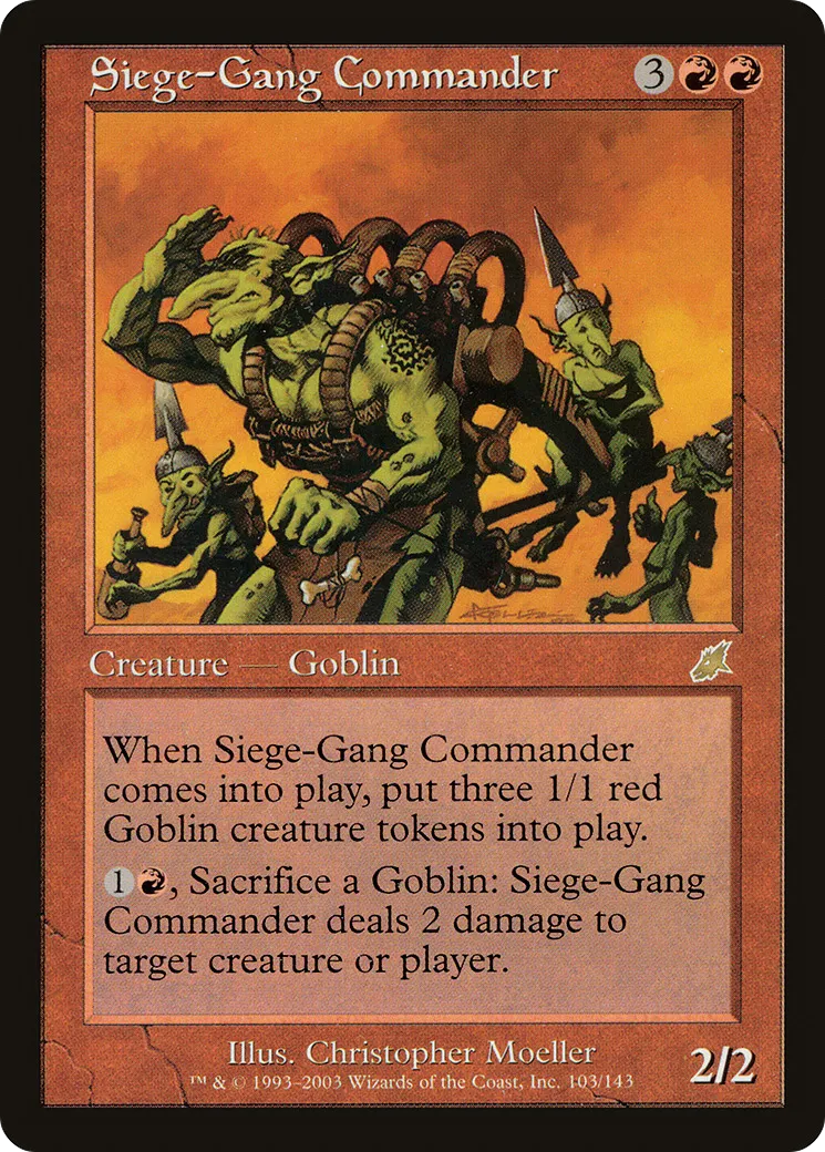 Siege-Gang Commander — Scourge — Magic: The Gathering