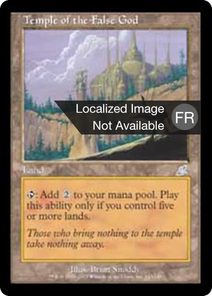 Temple de la fausse divinité — Scourge — Magic: The Gathering