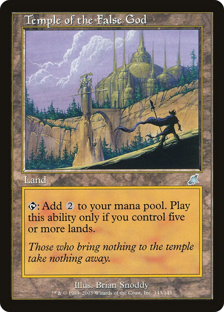 Temple de la fausse divinité — Scourge — Magic: The Gathering