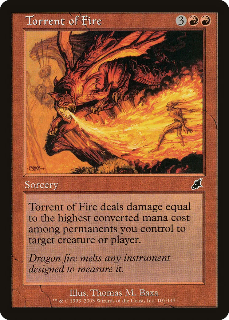 Torrent of Fire — Scourge — Magic: The Gathering