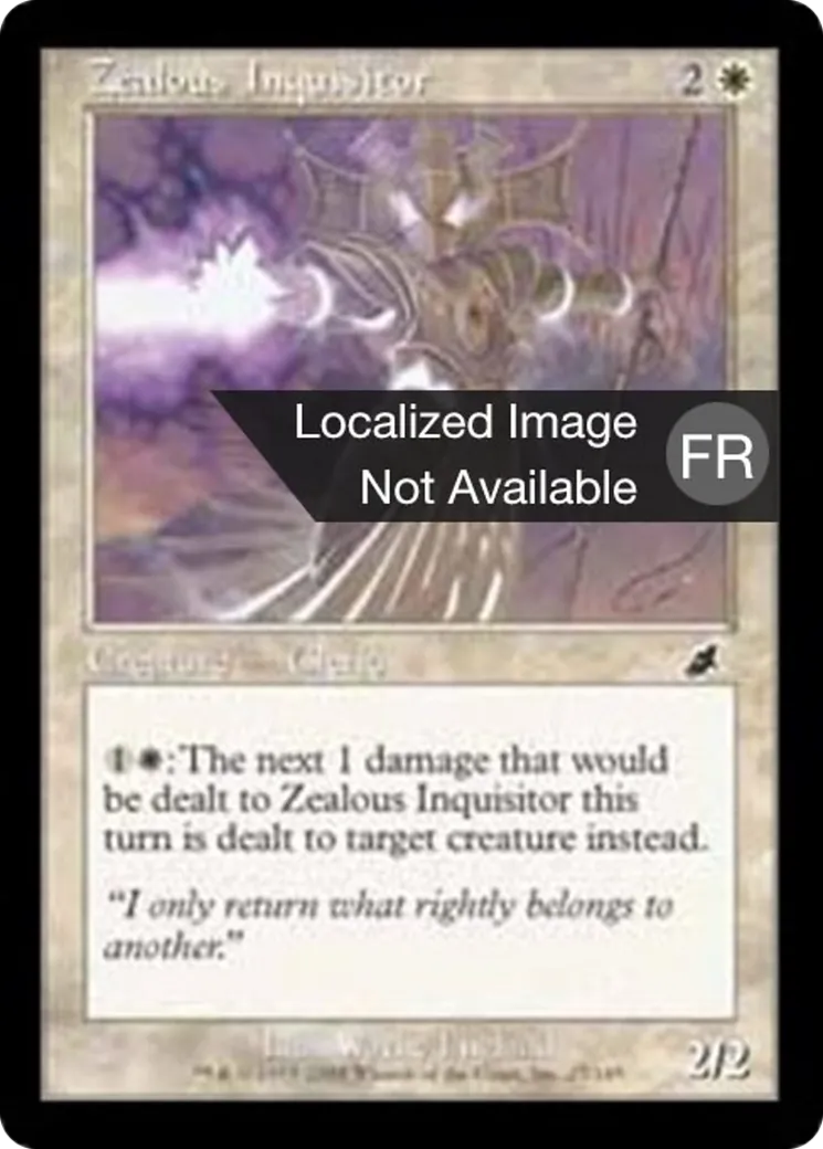 Inquisiteur zélé — Scourge — Magic: The Gathering