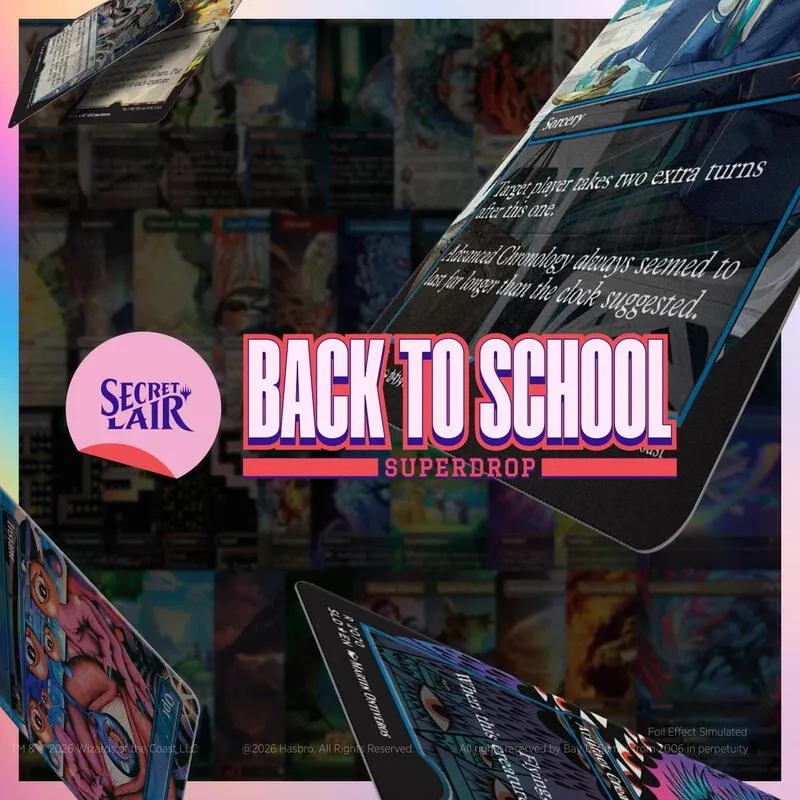 Secret Lair Back to School Superdrop Spirit Week All Foils Bundle — Secret Lair Drop — Magic: The Gathering