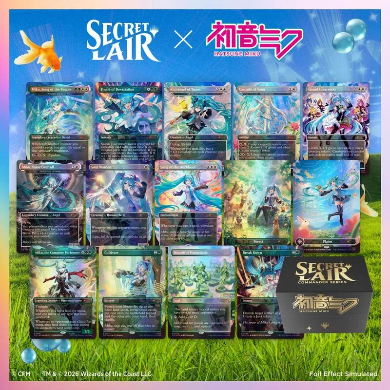 Secret Lair Commander Deck Hatsune Miku from Secret Lair Drop - Magic: The Gathering
