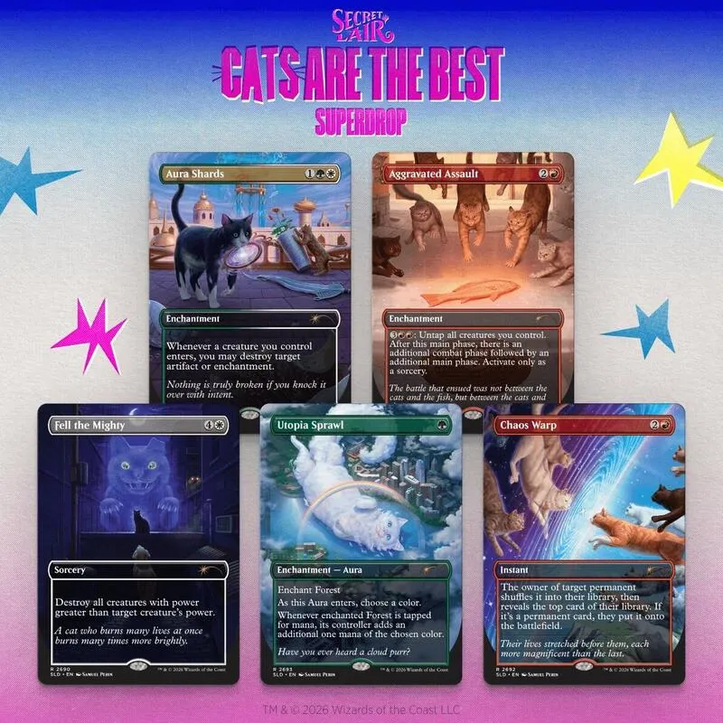 Secret Lair Drop Cats of Chaos Non Foil Edition from Secret Lair Drop - Magic: The Gathering