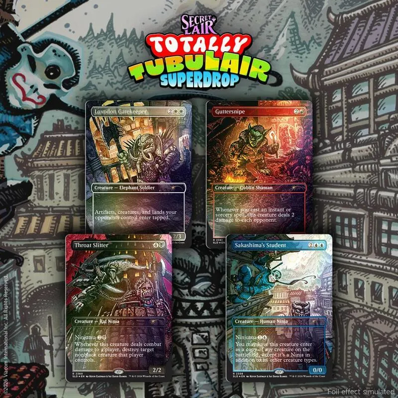 Secret Lair Drop Featuring Kevin Eastman Colors Traditional Foil Edition — Secret Lair Drop — Magic: The Gathering