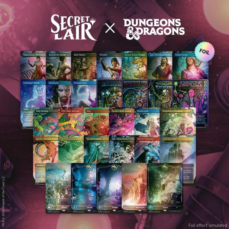 Secret Lair Drop Roll for Initiative Superdrop The Chromatic Dragons Hoard Foil Bundle — Secret Lair Drop — Magic: The Gathering