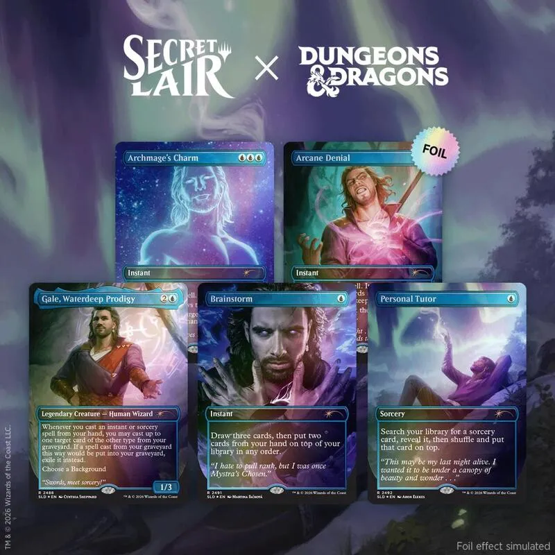Secret Lair Drop Secret Lair x Dungeons and Dragons Gales Ambition Traditional Foil Edition — Secret Lair Drop — Magic: The Gathering
