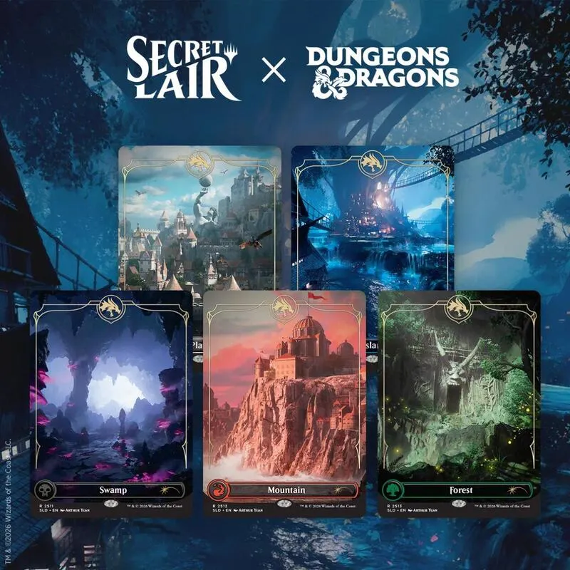 Secret Lair Drop Secret Lair x Dungeons and Dragons Lands of the Forgotten Realms Non Foil Edition — Secret Lair Drop — Magic: The Gathering