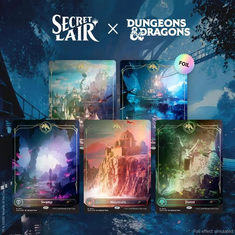 Secret Lair Drop Secret Lair x Dungeons and Dragons Lands of the Forgotten Realms Traditional Foil Edition from Secret Lair Drop - Magic: The Gathering
