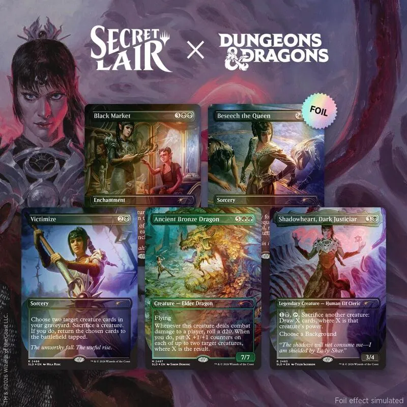 Secret Lair Drop Secret Lair x Dungeons and Dragons Shadowhearts Devotion Traditional Foil Edition — Secret Lair Drop — Magic: The Gathering
