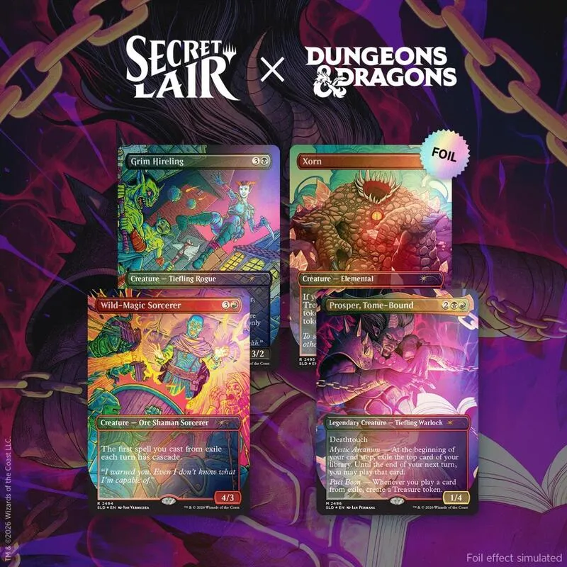 Secret Lair Drop Secret Lair x Dungeons and Dragons Shadows Over Baldurs Gate Traditional Foil Edition — Secret Lair Drop — Magic: The Gathering