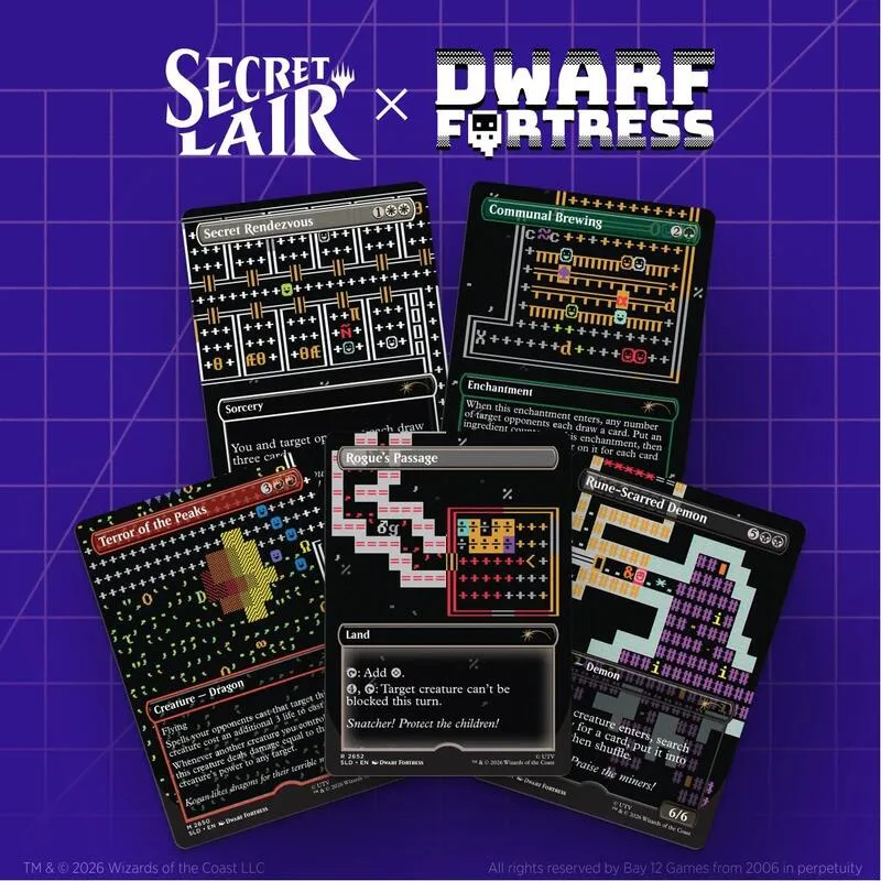 Secret Lair Drop Secret Lair x Dwarf Fortress Create New World Non Foil Edition — Secret Lair Drop — Magic: The Gathering