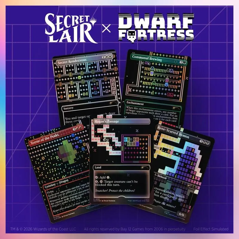 Secret Lair Drop Secret Lair x Dwarf Fortress Create New World Traditional Foil Edition from Secret Lair Drop - Magic: The Gathering
