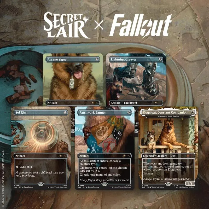 Secret Lair Drop Secret Lair x Fallout Greet the Dog Non Foil Edition — Secret Lair Drop — Magic: The Gathering