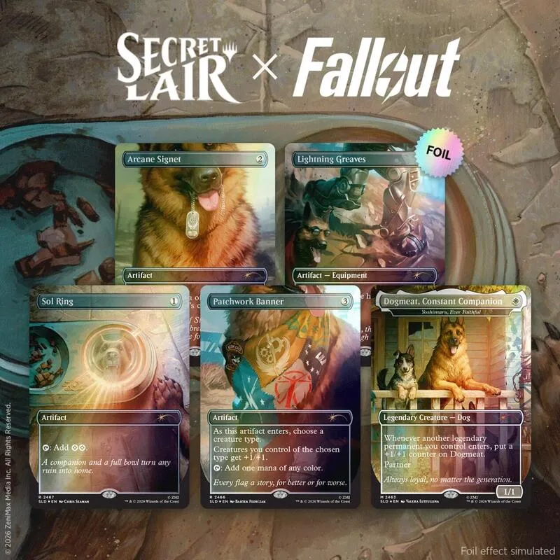 Secret Lair Drop Secret Lair x Fallout Greet the Dog Traditional Foil Edition — Secret Lair Drop — Magic: The Gathering