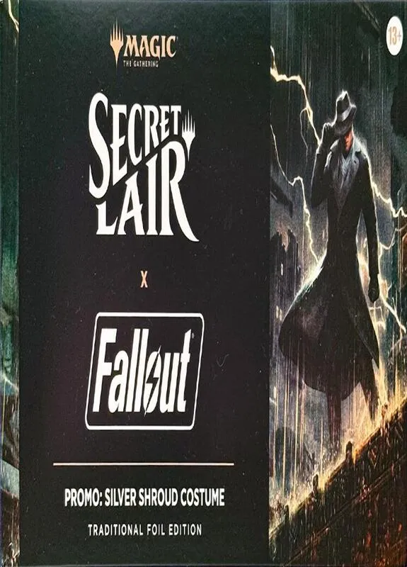 Secret Lair Drop Secret Lair x Fallout Promo Silver Shroud Costume Traditional Foil Edition — Secret Lair Drop — Magic: The Gathering