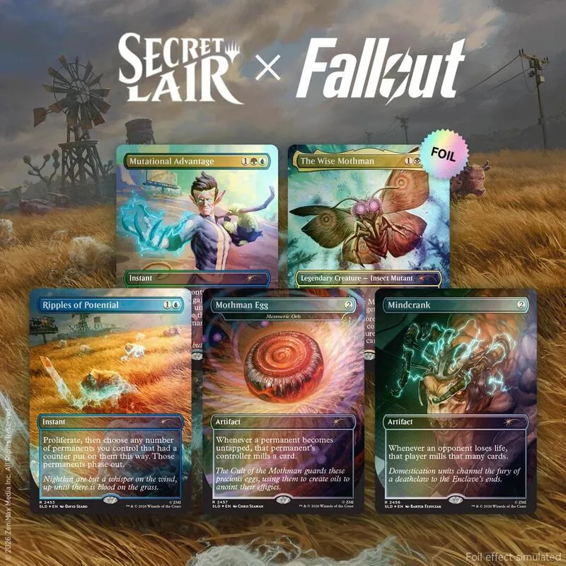 Secret Lair Drop Secret Lair x Fallout Rad Traditional Foil Edition — Secret Lair Drop — Magic: The Gathering