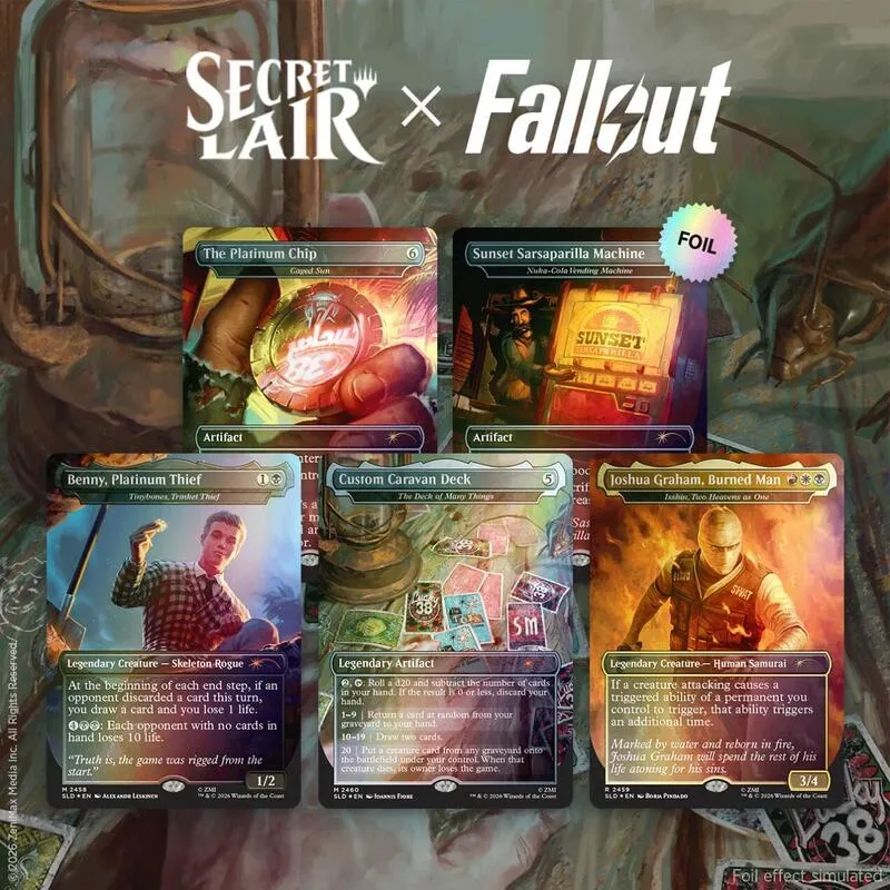 Secret Lair Drop Secret Lair x Fallout Welcome to New Vegas Traditional Foil Edition — Secret Lair Drop — Magic: The Gathering