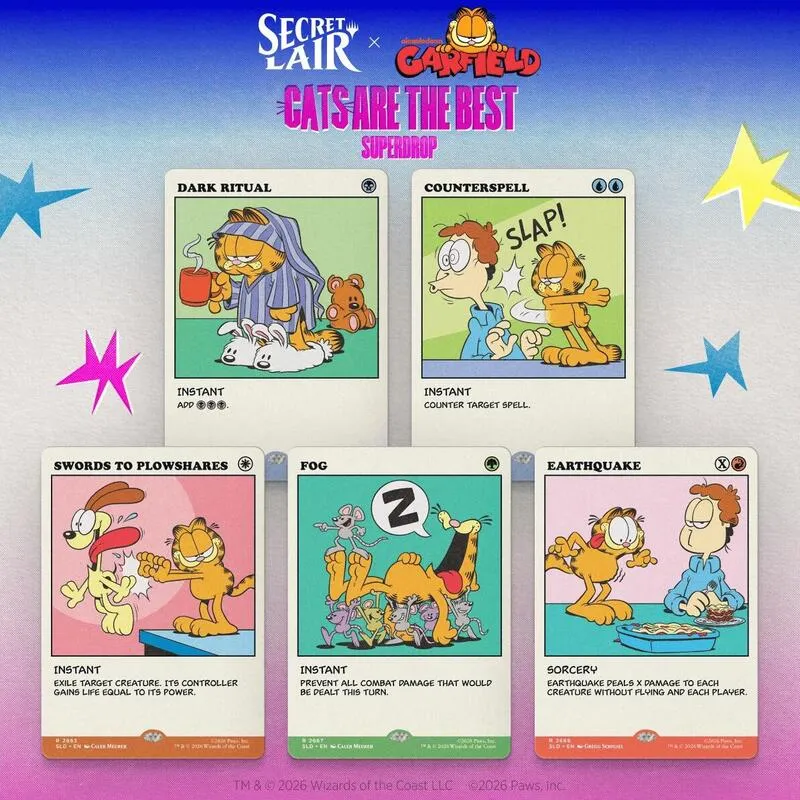 Secret Lair Drop Secret Lair x Garfield As Intended Non Foil Edition — Secret Lair Drop — Magic: The Gathering