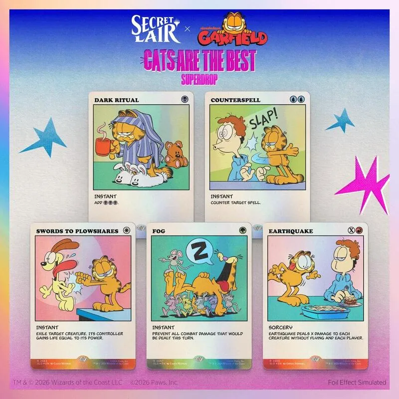 Secret Lair Drop Secret Lair x Garfield As Intended Traditional Foil Edition — Secret Lair Drop — Magic: The Gathering