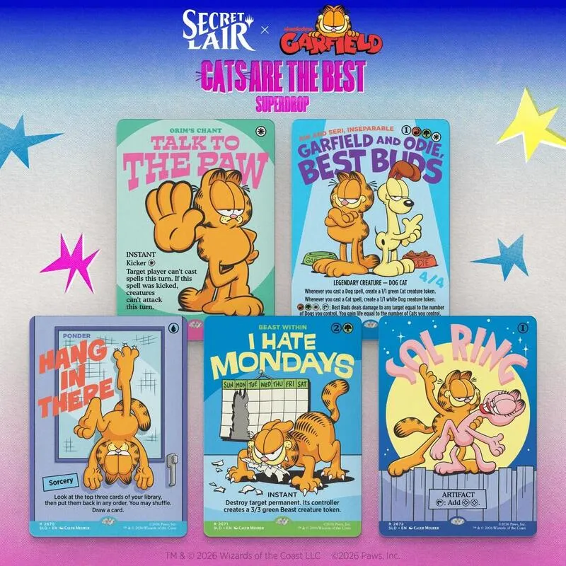 Secret Lair Drop Secret Lair x Garfield Motivationally Challenged Non Foil Edition — Secret Lair Drop — Magic: The Gathering