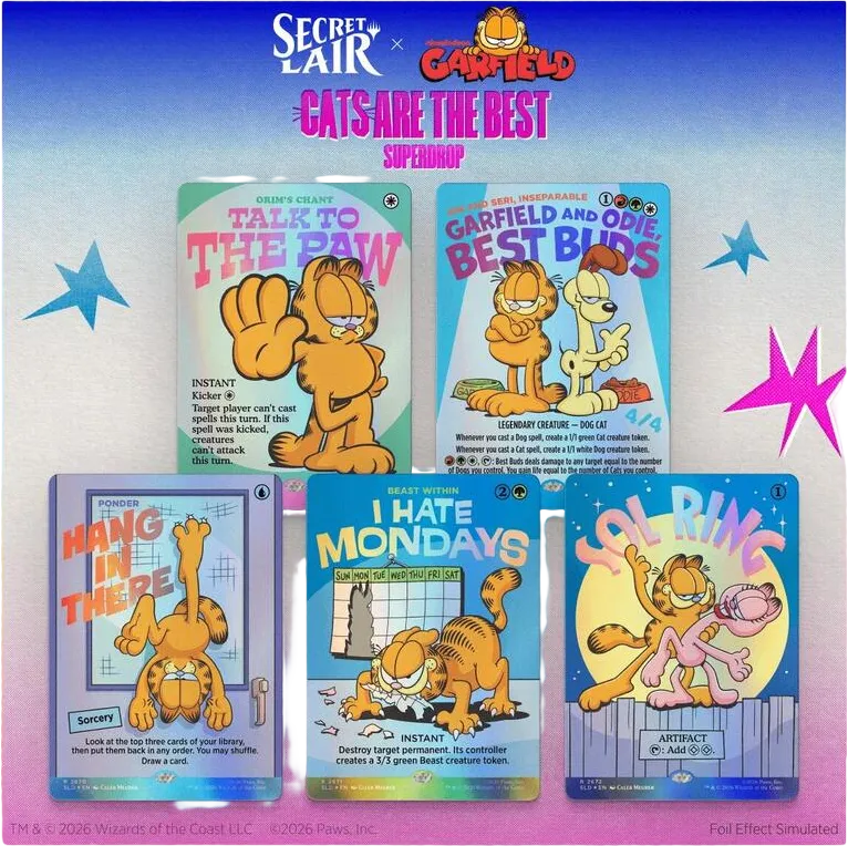Secret Lair Drop Secret Lair x Garfield Motivationally Challenged Traditional Foil Edition — Secret Lair Drop — Magic: The Gathering