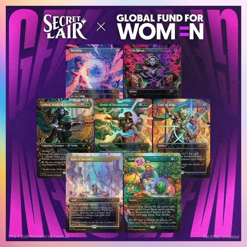 Secret Lair Drop Secret Lair x Global Fund for Women Their Magic is Limitless Traditional Foil Edition — Secret Lair Drop — Magic: The Gathering