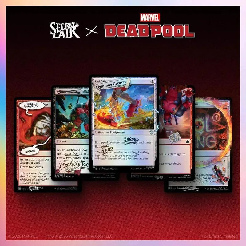 Secret Lair Drop Secret Lair x Marvels Deadpool I Fixed It Youre Welcome Traditional Foil Edition — Secret Lair Drop — Magic: The Gathering