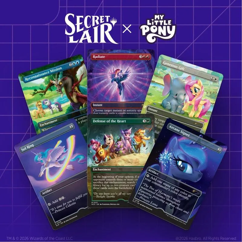 Secret Lair Drop Secret Lair x My Little Pony Friendship is Magic Non Foil Edition — Secret Lair Drop — Magic: The Gathering