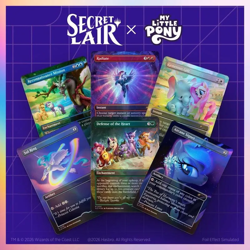 Secret Lair Drop Secret Lair x My Little Pony Friendship is Magic Traditional Foil Edition — Secret Lair Drop — Magic: The Gathering