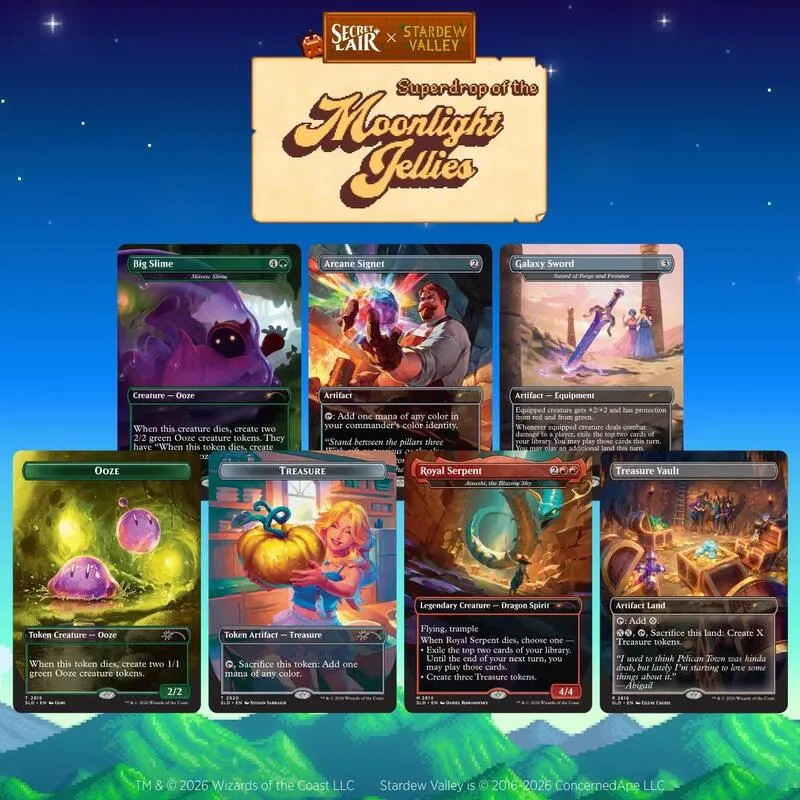 Secret Lair Drop Secret Lair x Stardew Valley A Flicker in the Deep Non Foil Edition — Secret Lair Drop — Magic: The Gathering