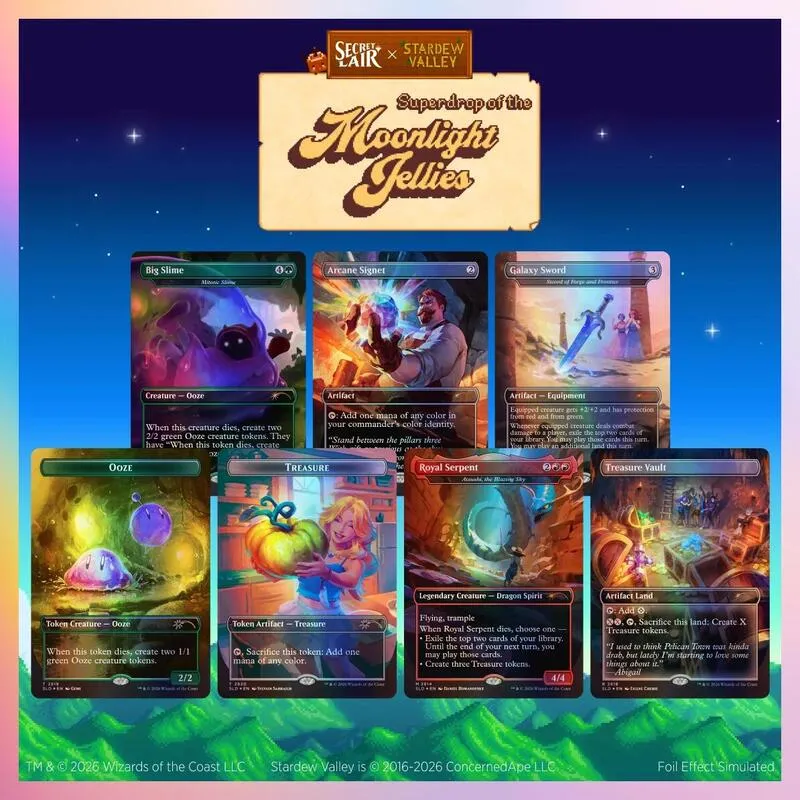 Secret Lair Drop Secret Lair x Stardew Valley A Flicker in the Deep Traditional Foil Edition — Secret Lair Drop — Magic: The Gathering