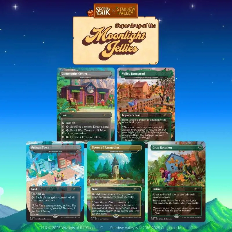 Secret Lair Drop Secret Lair x Stardew Valley Life in Pelican Town Non Foil Edition — Secret Lair Drop — Magic: The Gathering