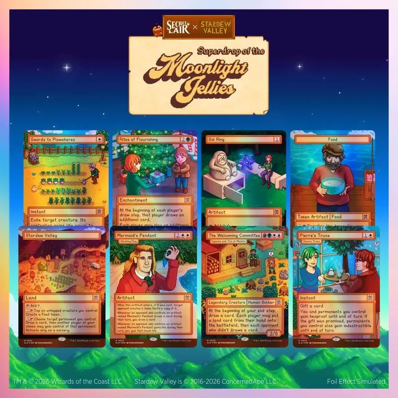 Secret Lair Drop Secret Lair x Stardew Valley Welcome to Stardew Valley Traditional Foil Edition — Secret Lair Drop — Magic: The Gathering