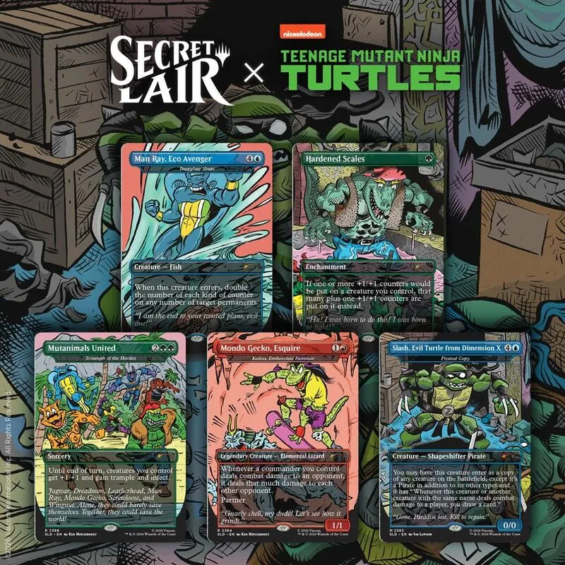 Secret Lair Drop Secret Lair x Teenage Mutant Ninja Turtles The Mighty Mutanimals Non Foil Edition — Secret Lair Drop — Magic: The Gathering