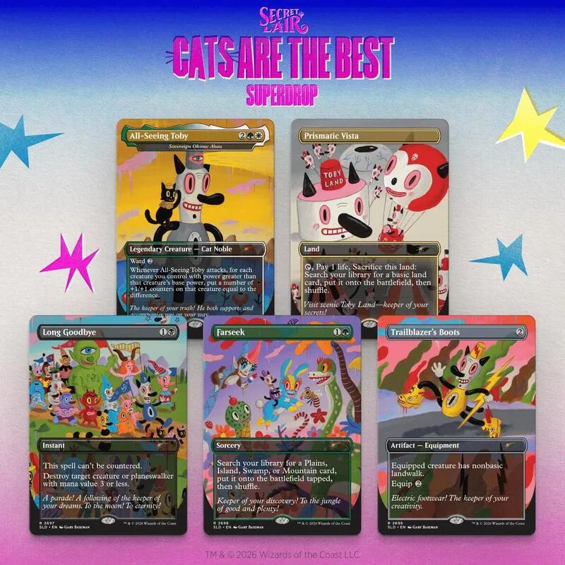 Secret Lair Drop Tobys Journey By Gary Baseman Non Foil Edition — Secret Lair Drop — Magic: The Gathering