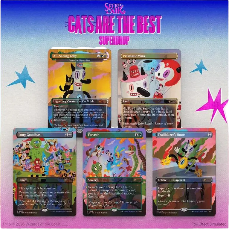 Secret Lair Drop Tobys Journey By Gary Baseman Traditional Foil Edition — Secret Lair Drop — Magic: The Gathering